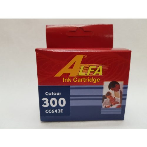HP 300 színes (CC643) ALFA utángyártott tintapatron