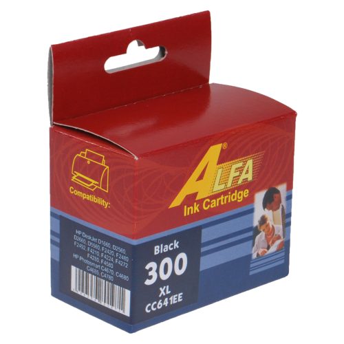HP 300XL fekete (CC641) ALFA utángyártott tintapatron