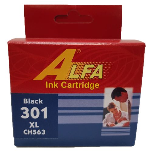 ALFA 301XL fekete (CH563) tintapatron