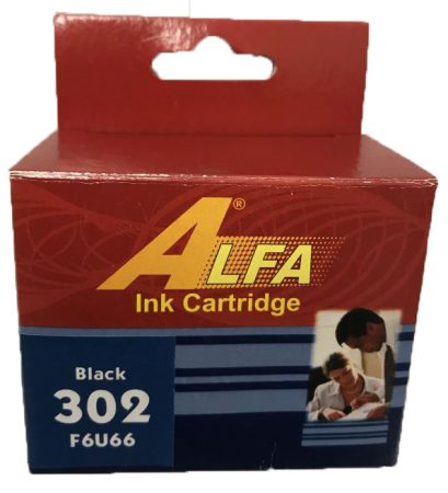 ALFA 302 fekete (F6U66AE) tintapatron