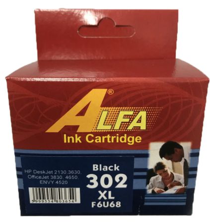 ALFA 302XL fekete (F6U68AE) tintapatron