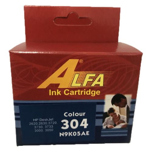 HP 304 színes (N9K05AE) ALFA utángyártott tintapatron
