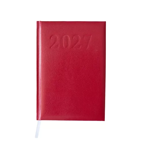 Határidőnapló agenda Standard A/5, napi, fehér lapokkal (bordó) 2027. Bluering®