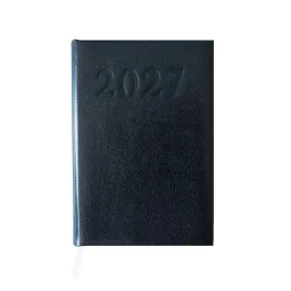   Határidőnapló agenda Standard A/5, napi, fehér lapokkal (fekete) 2027. Bluering®