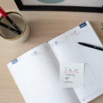 Határidőnapló agenda Standard A/5, napi, fehér lapokkal (kék) 2027. Bluering®