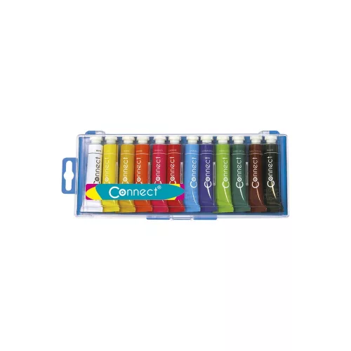 Tempera 12x12ml, készlet, Connect