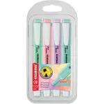 Szövegkiemelő 1-4mm, vágott hegy 4 db-os Stabilo Swing cool pastel 275/4