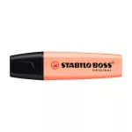 Szövegkiemelő 2-5mm, vágott hegyű, STABILO Boss original Pastel barack