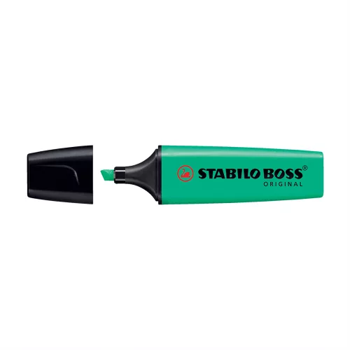 Szövegkiemelő 2-5mm, vágott hegyű, STABILO Boss original türkiz