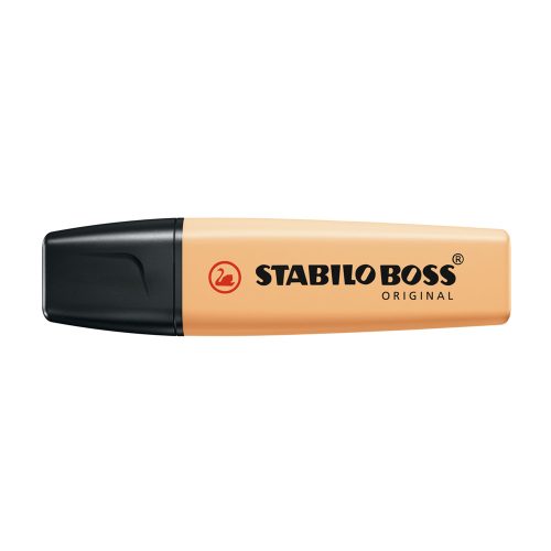 Szövegkiemelő 2-5mm, vágott hegyű, STABILO Boss original Pastel fakó narancs