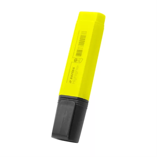 Szövegkiemelő 1-5mm, vágott hegyű, lapos test, A-Series sárga