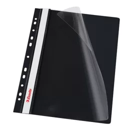   Gyorsfűző lefűzhető A4, PP 10 db/csomag, Esselte Vivida fekete