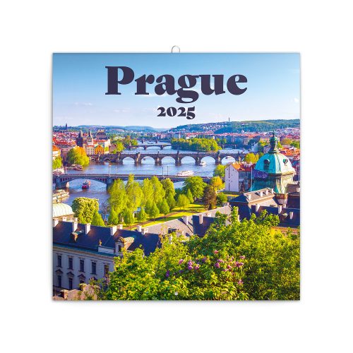 Falinaptár képes lemeznaptár 300x300mm, Prague Realsystem 2026.