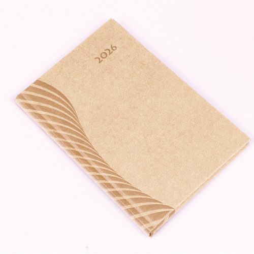 Határidőnapló Amigo B/5, heti fehér lapokkal drapp Realsystem 2026.