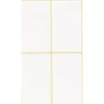 Etikett címke, 40x70mm, 15 lap, 4 címke/lap
