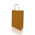 Sodrottfüles papírtáska 220x330mm 100mm talp M méret 200 db/doboz, bordázott barna