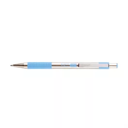   Golyóstoll 0,7mm, pasztell világoskék test, Zebra F-301, írásszín kék