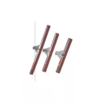 Padlólehúzó fém ház gumibetétes 75 cm olajálló piros