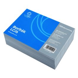   Boríték LC/6 szilikonos bélésnyomott 114x162mm Bluering® 100 db/csom fehér