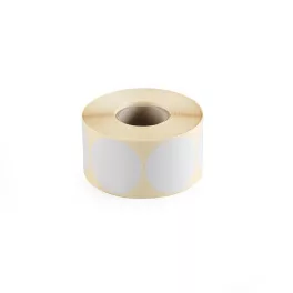   Etikett címke, 40mm, körcímke tekercses, 1000 címke/tekercs fehér