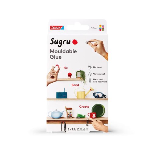 Ragasztó, formázható, többcélú Tesa Sugru 8 szín/doboz