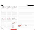 Tanítói zsebkönyv A5, műbőr 145mmx205mm, fehér lapokkal szirmok 2025/2026 Realsystem