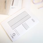 Iratgyűjtő, táblázatos pólyás dosszié A4, 230g. karton Bluering® fehér