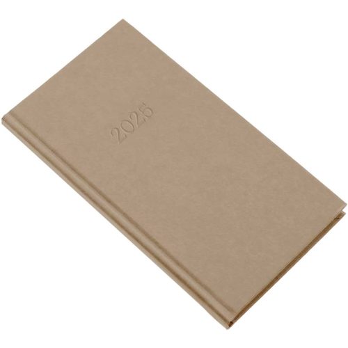 Zsebnaptár álló Standard, fehér lapokkal drapp Realsystem 2026.