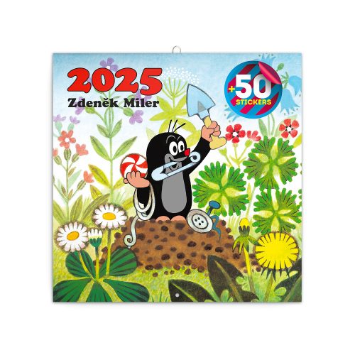 Falinaptár képes lemeznaptár 300x300mm, The Little Mole Realsystem 2026.