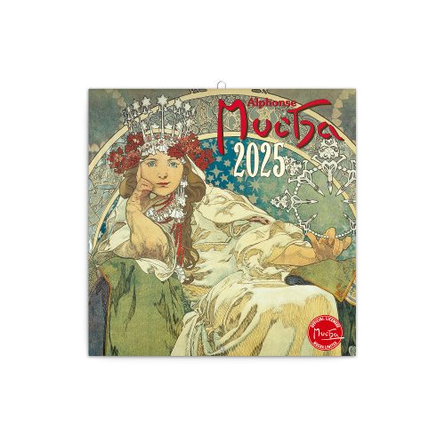 Falinaptár képes lemeznaptár 300x300mm, Alphonse Mucha Realsystem 2026.