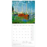 Falinaptár képes lemeznaptár 300x300mm, Claude Monet Realsystem 2026.