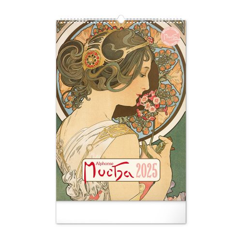 Falinaptár képes  330×460mm Alphonse Mucha  Realsystem 2026.