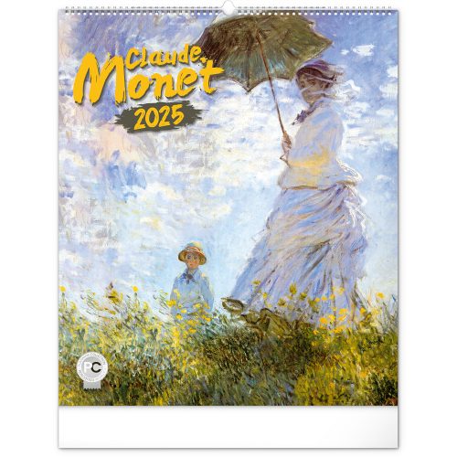 Falinaptár képes  480×560mm Claude Monet  Realsystem 2026.