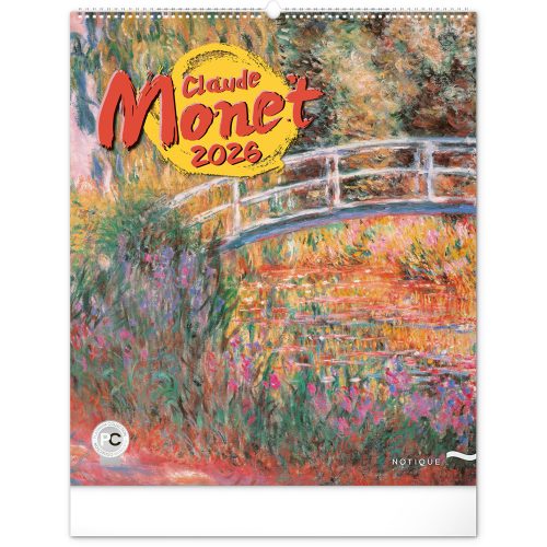 Falinaptár képes  480×560mm Claude Monet  Realsystem 2026.