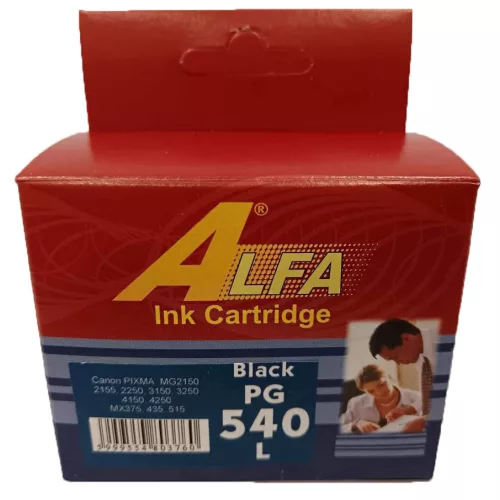 Canon PG540L fekete ALFA utángyártott tintapatron
