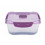 Ételtároló doboz 1,4 literes csatos és szelepes mikrós-fagyasztós_lányos színek