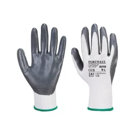   Védőkesztyű PU tenyérmártással nylon M-es méret  A310 Portwest szürke-fehér