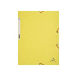 Gumis mappa karton  prespán A/4 Exacompta citromsárga