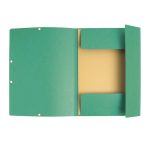 Gumis mappa karton  prespán A/4 Exacompta zöld