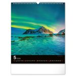 Falinaptár képes  300x340mm Aurora Borealis Realsystem 2026.