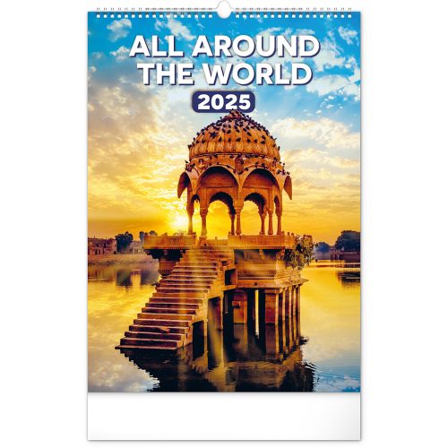 Falinaptár képes  330×460mm All Around the World Realsystem 2026.