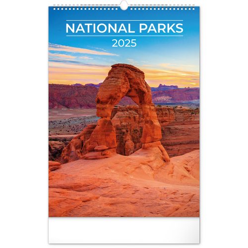 Falinaptár képes  330×460mm National Parks Realsystem 2026.
