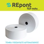 Hőpapír 58mm széles, 450fm hosszú, cséve 25mm, BPA mentes nyomatlan, TOMRA MOHU visszaváltó gépekhez