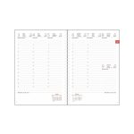 Határidőnapló InSpiral A5 heti, fehér lapokkal GT kék-fehér Dayliner 2026.