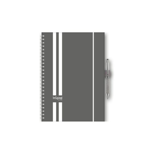 Határidőnapló InSpiral A5 heti, fehér lapokkal GT szürke-fehér Dayliner 2026.