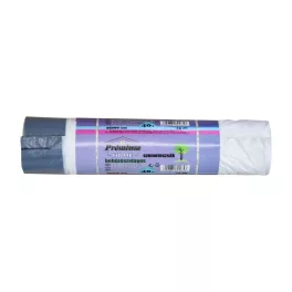   Szemeteszsák zárószalagos 40 liter 55 x 60 cm 14 mikron 15 db/tekercs PE_fehér