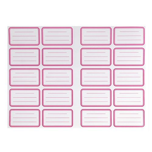 Füzetcímke 20 db-os (20 címke/ív) egyszínű 20 ív/csomag, Bluering