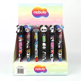 Zseléstoll radírozható, panda, 36 db/display Nebulo
