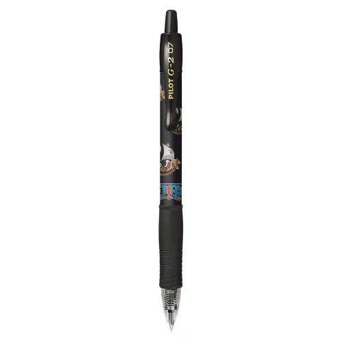 Zseléstoll 0,7mm, nyomógombos Pilot G-2 One Piece, írásszín fekete