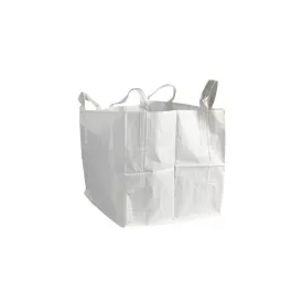   Zsák BIG-BAG 90x90x100 cm 1 tonna teherbírás alul zárt 4 füllel fehér